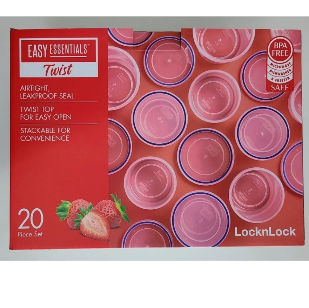 20-pices Twist Food Storage and Lids/Airtight containers